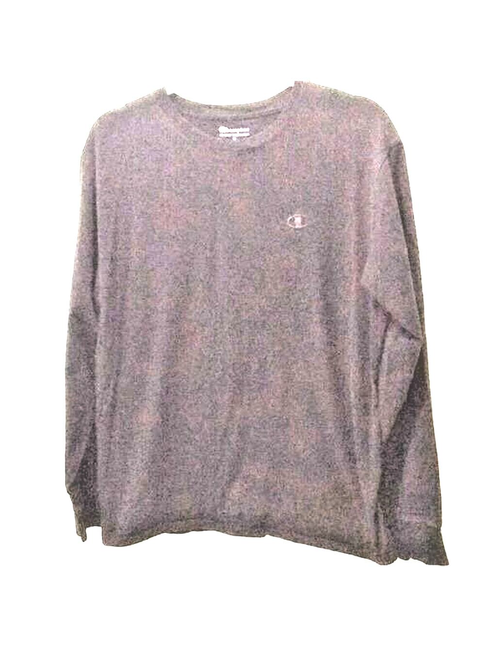 Champion Men’s Athletic Shirt Long Sleeves Color Black 100% Cotton Sz M